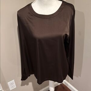 Insight NWOT long sleeve satin top